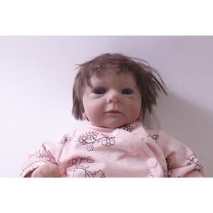 Reborn, Cute Baby Doll, Brunette, Hand Painted, Vintage, Doll, 250625-WH 374